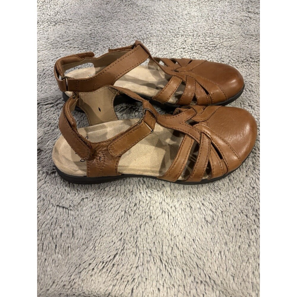 Earth Origins SIERRA Brown Sandal, Leather Upper, Women's 7.5 M - Picture 2 of 5